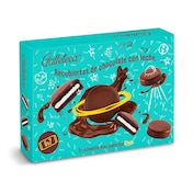 Galletas de cacao rellenas de crema bañadas con chocolate con leche Galleteca de Dia caja 252 g