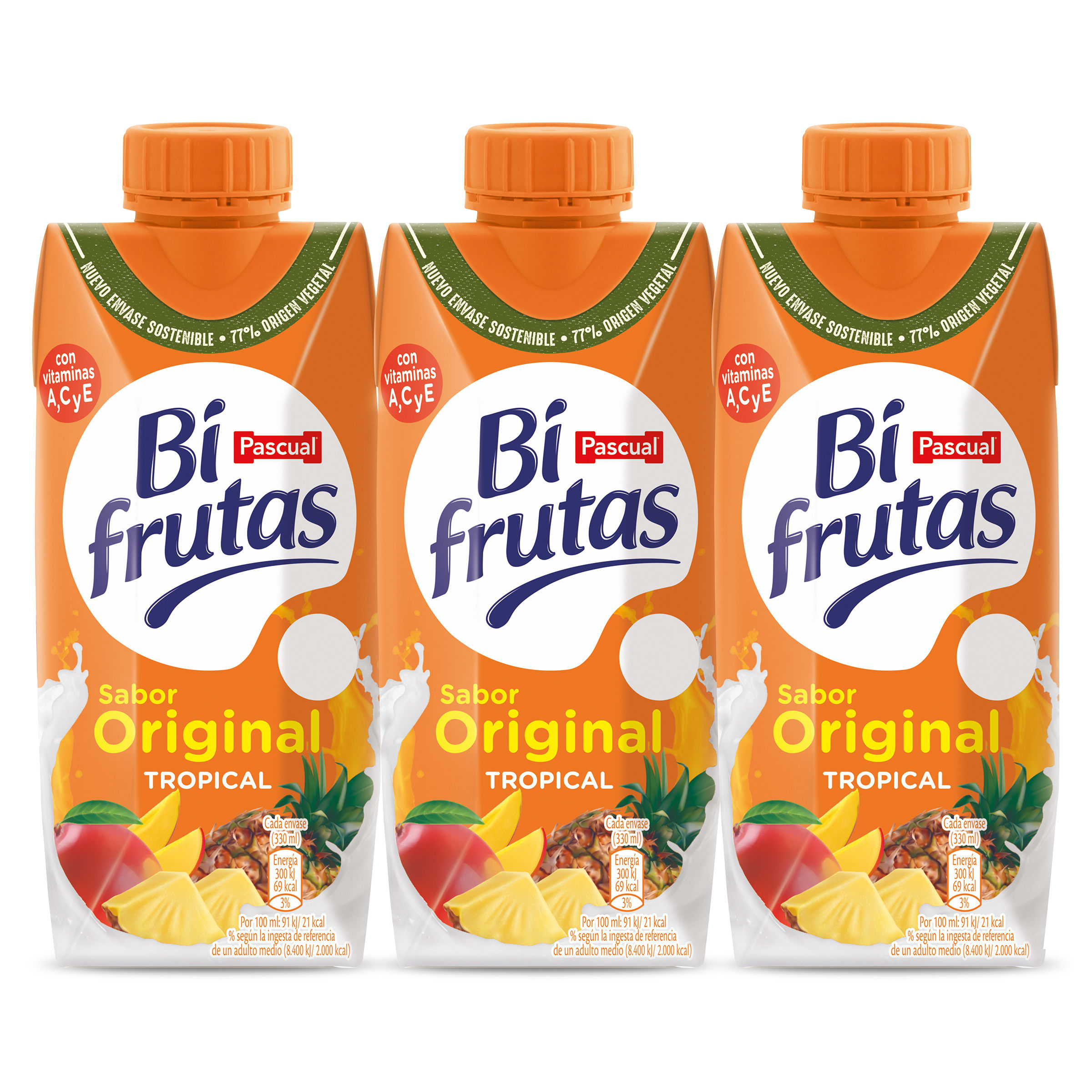 Bifrutas tropical Pascual pack 3 x 330 ml