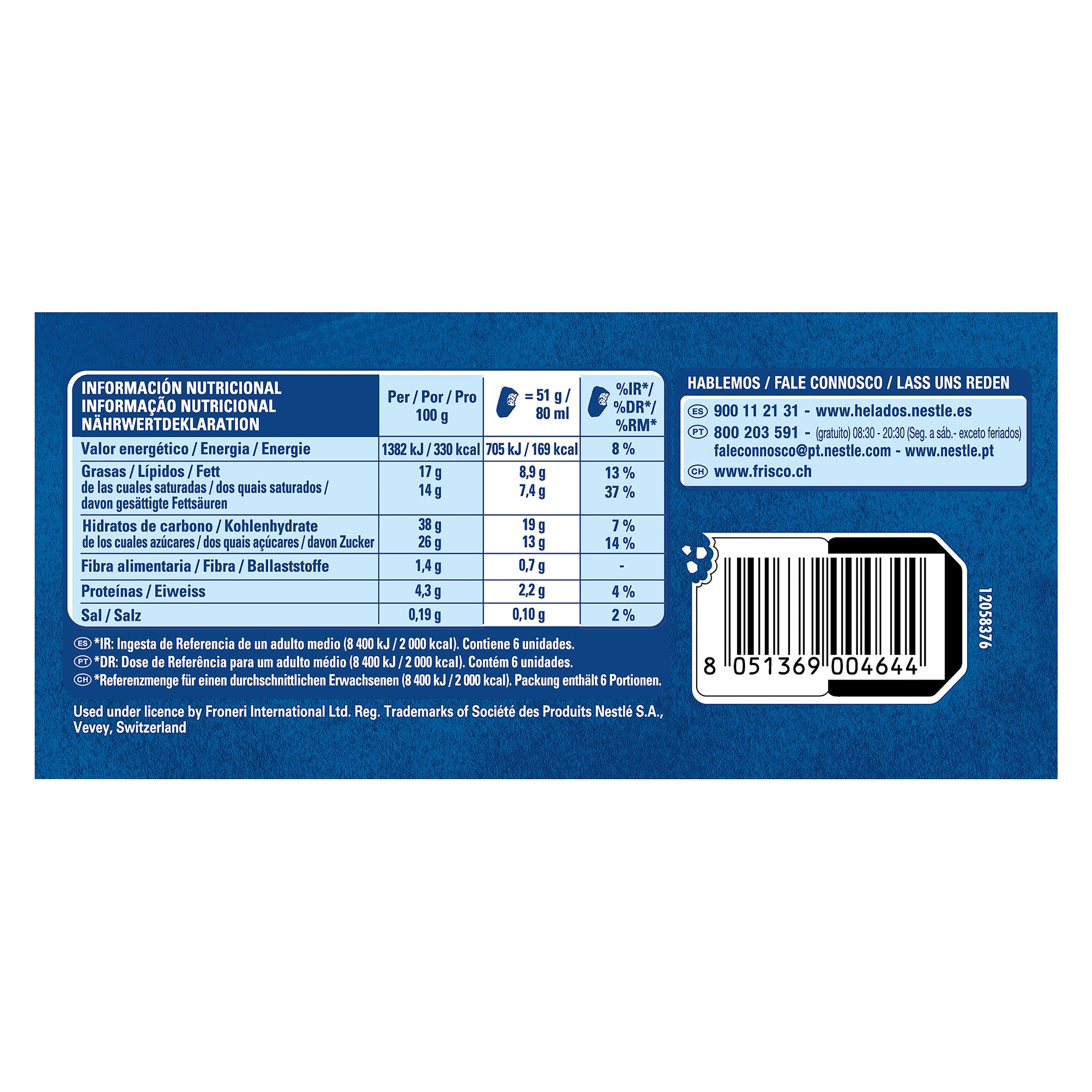 Maxibon mini nata Nestlé 6 x 51 g