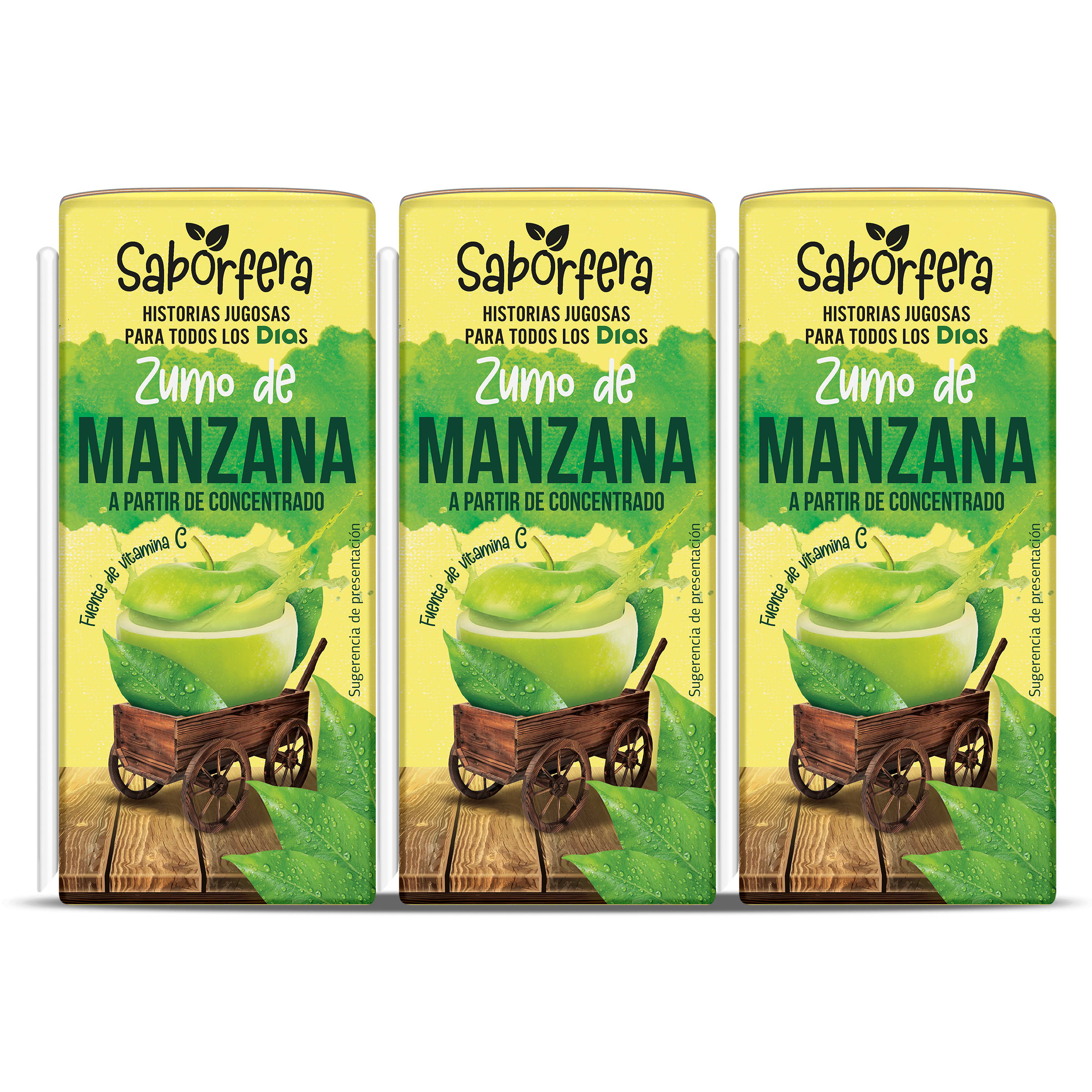 Zumo de manzana Dia Saborfera pack 6 x 200 ml
