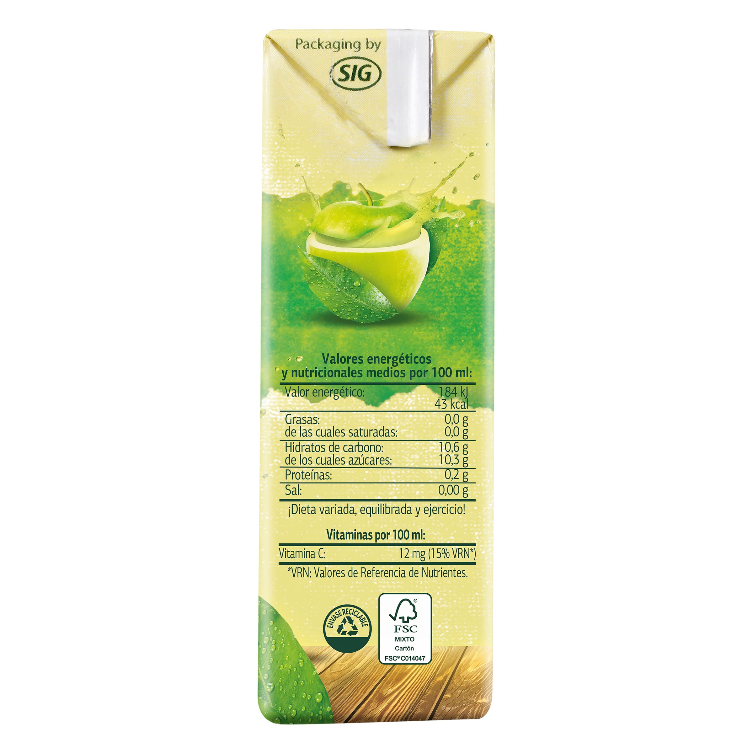 Zumo de manzana Dia Saborfera pack 6 x 200 ml