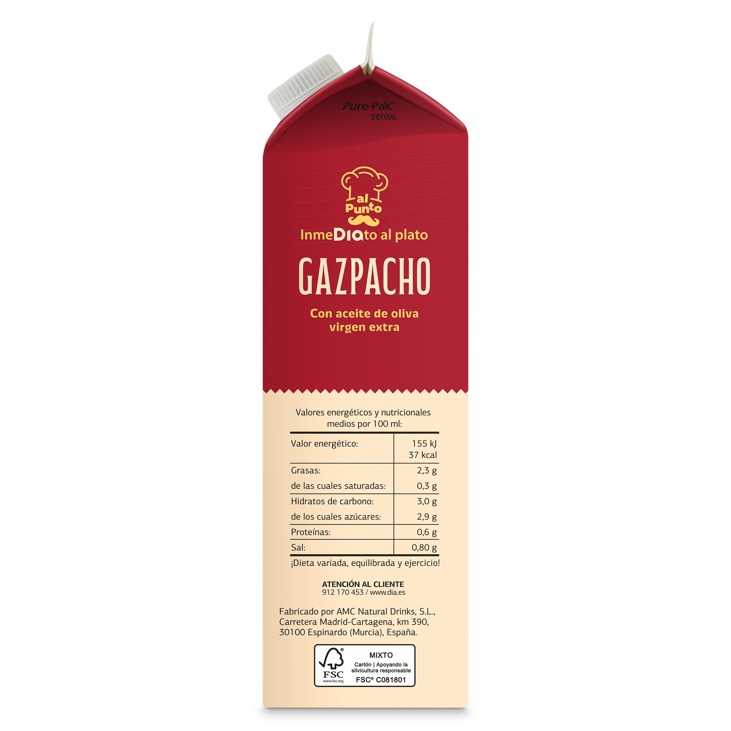 Gazpacho Dia Al Punto 1 L