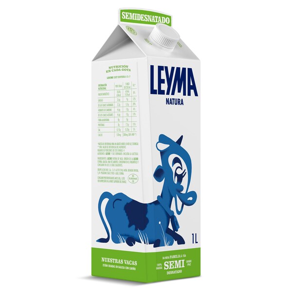 Leche Semidesnatada Leyma Envase 1 Lt.