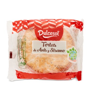 Tortas de anís y sésamo Dulcesol bolsa 400 g-0 Tortas de anís y sésamo Dulcesol bolsa 400 g-0