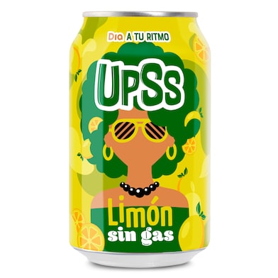 Refresco sin gas de limón Upss lata 33 cl-0