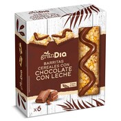 Barritas de cereales con chocolate con leche Gran Dia caja 150 g