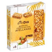 Barritas de cereales con avellanas Gran Dia caja 150 g