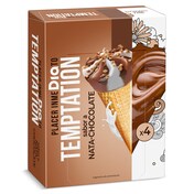 Helado cono de nata y chocolate 4 unidades Temptation de Dia caja 272 g