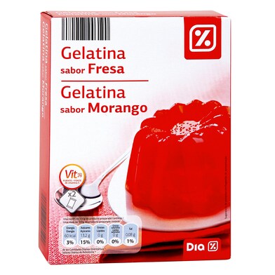 Gelatina sabor fresa Dia caja 170 g-0 Gelatina sabor fresa Dia caja 170 g-0