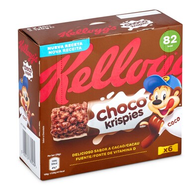 Barritas de cereales chocolateadas Kellogg's Choco Krispies caja 120 g-0 Barritas de cereales chocolateadas Kellogg's Choco Krispies caja 120 g-0