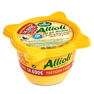 Salsa ali oli Chovi tarrina 180 g-0