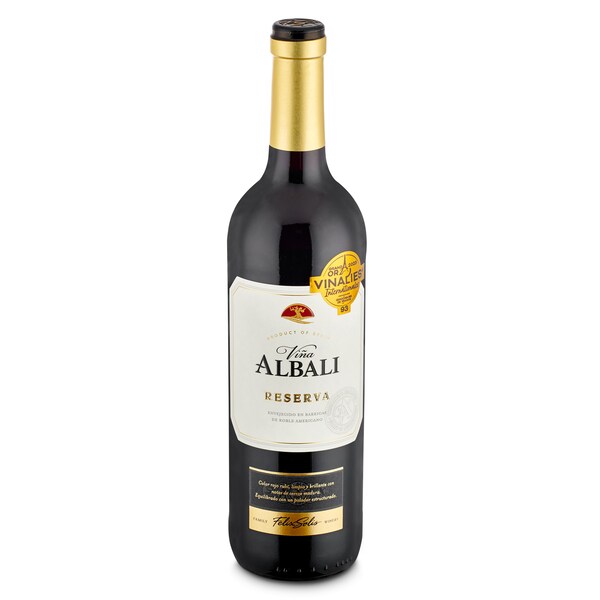 Vino Tinto Reserva DO Valdepeñas Viña Albali Botella 75 Cl.