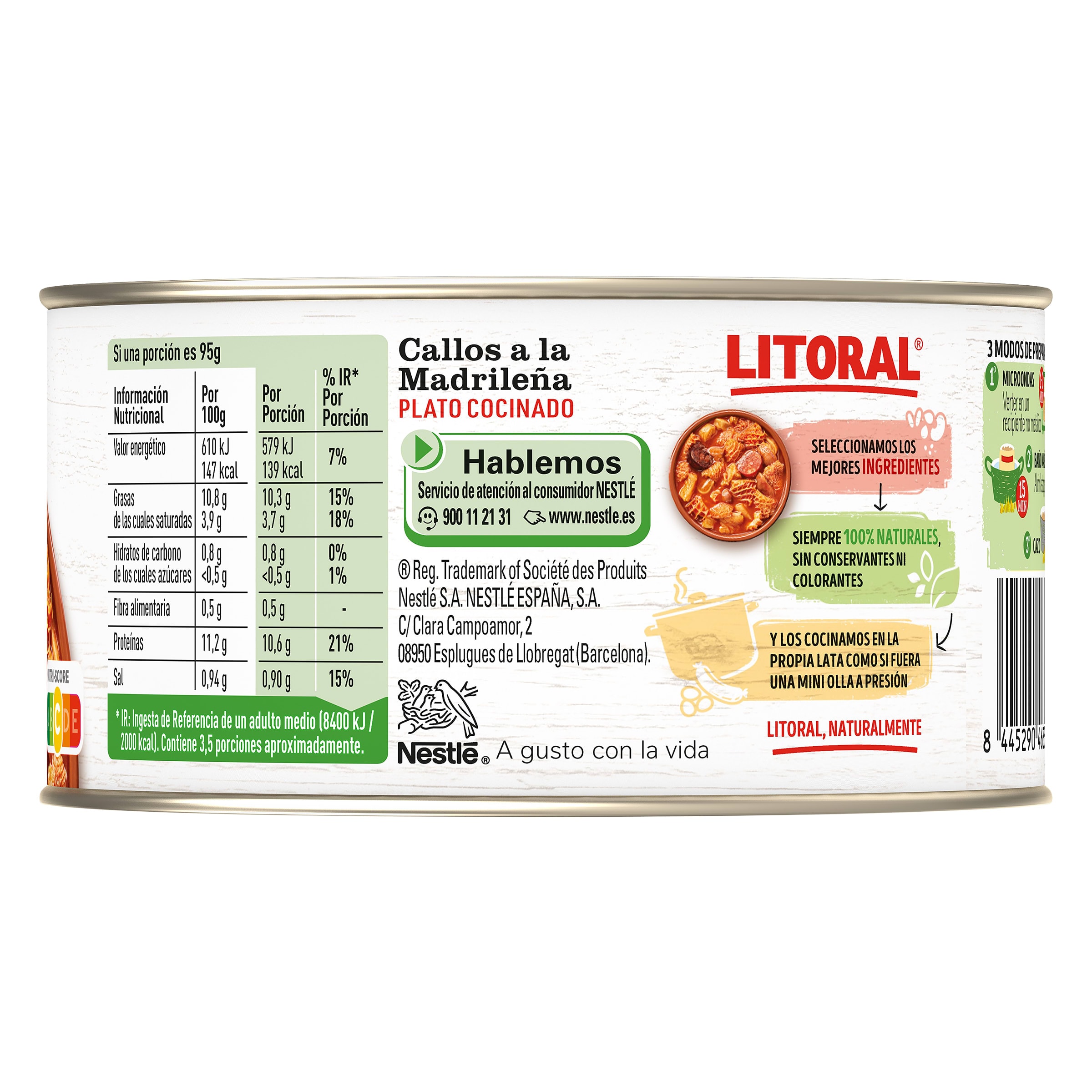 Callos a la madrileña Litoral 380 g