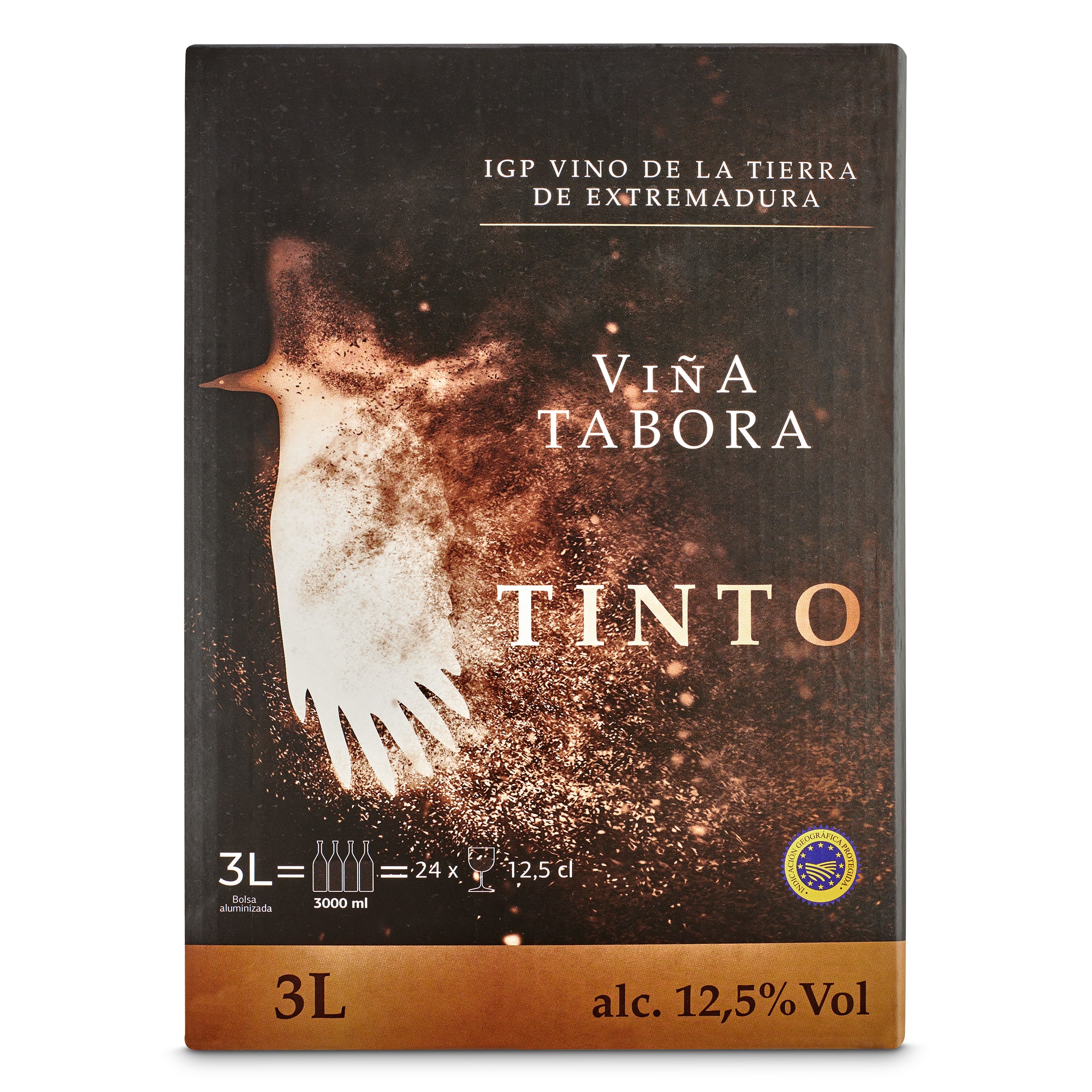 Vino tinto de La tierra de Extremadura Viña Tabora 3 L