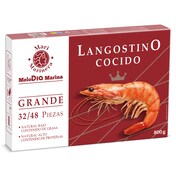 Langostino cocido grande 32/48 piezas Mari Marinera caja 800 g