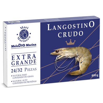 Langostino crudo extra 24/32 piezas Mari Marinera de Dia caja 800 g-0 Langostino crudo extra 24/32 piezas Mari Marinera de Dia caja 800 g-0