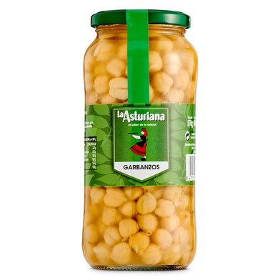 Garbanzo cocido Legumbres La Asturiana frasco 400 g-0