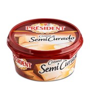 Crema de queso semicurado President tarrina 125 g