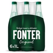 Agua mineral con gas Fonter pack 6 x 1 l