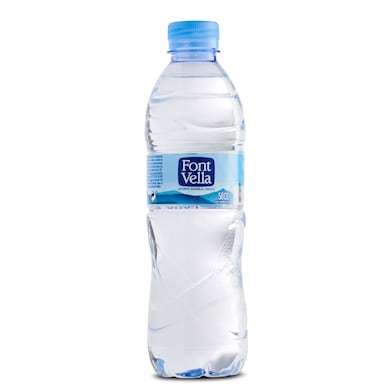 Agua mineral natural Font vella botella 50 cl-0