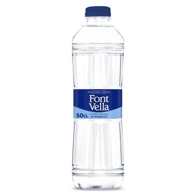 Agua mineral natural Font Vella botella 50 cl-0