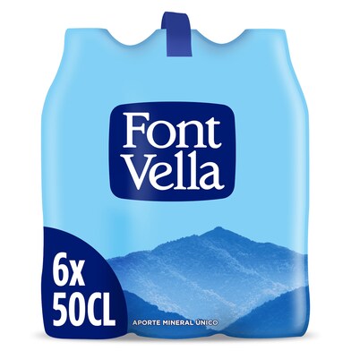 Agua mineral natural Font Vella pack 6 x 50 cl-0 Agua mineral natural Font Vella pack 6 x 50 cl-0