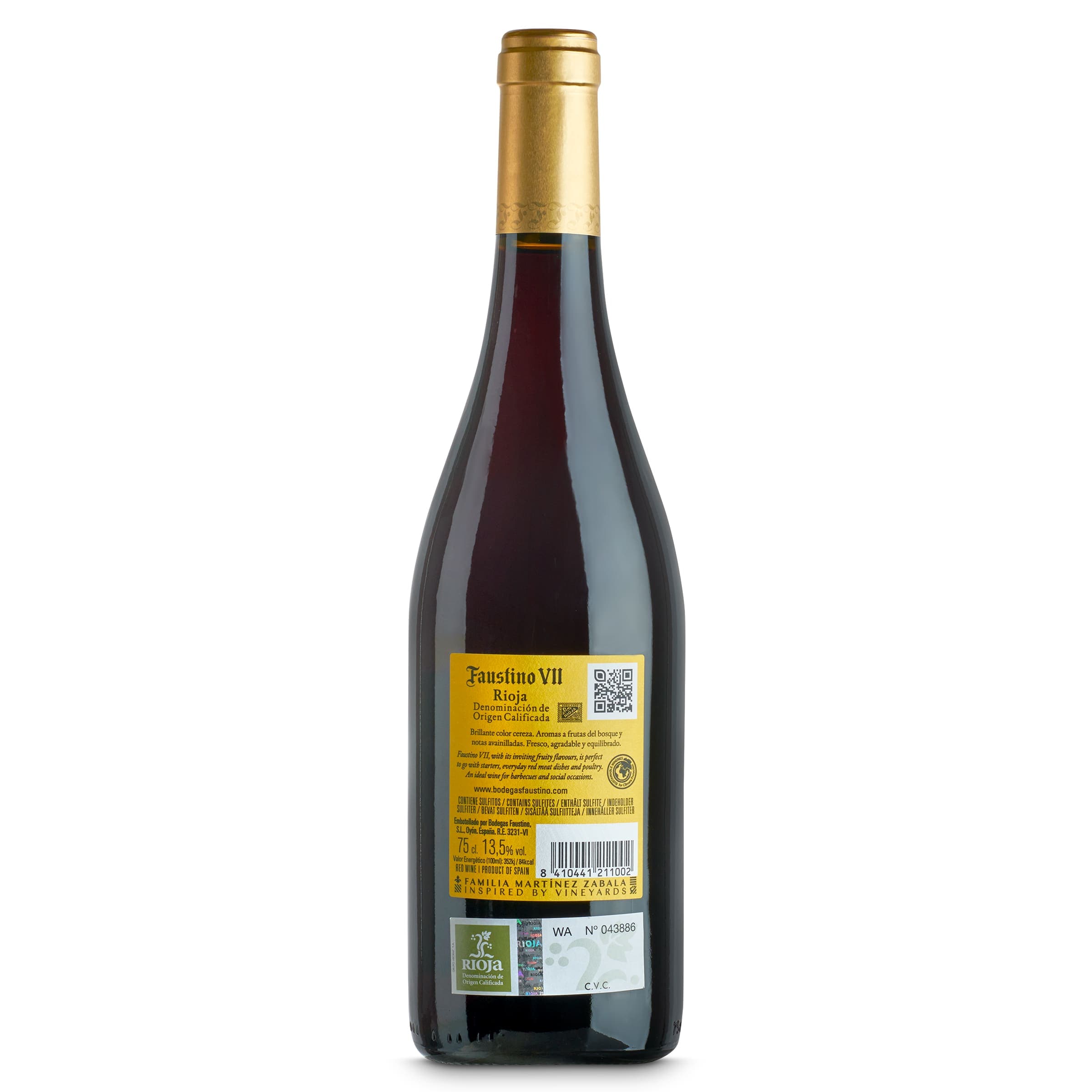 Vino tinto D.O. Rioja Faustino VII 75 cl