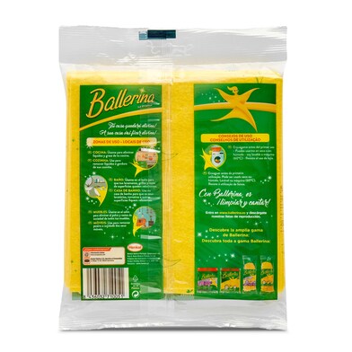 Bayeta amarilla super absorbente y extra suave Ballerina bolsa 4 unidades-1
