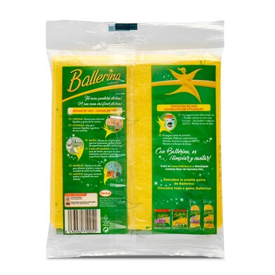 Bayeta amarilla super absorbente y extra suave BALLERINA BOLSA 4 UD-1 Bayeta amarilla super absorbente y extra suave BALLERINA BOLSA 4 UD-1