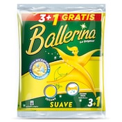 Bayeta amarilla super absorbente y extra suave Ballerina bolsa 4 unidades