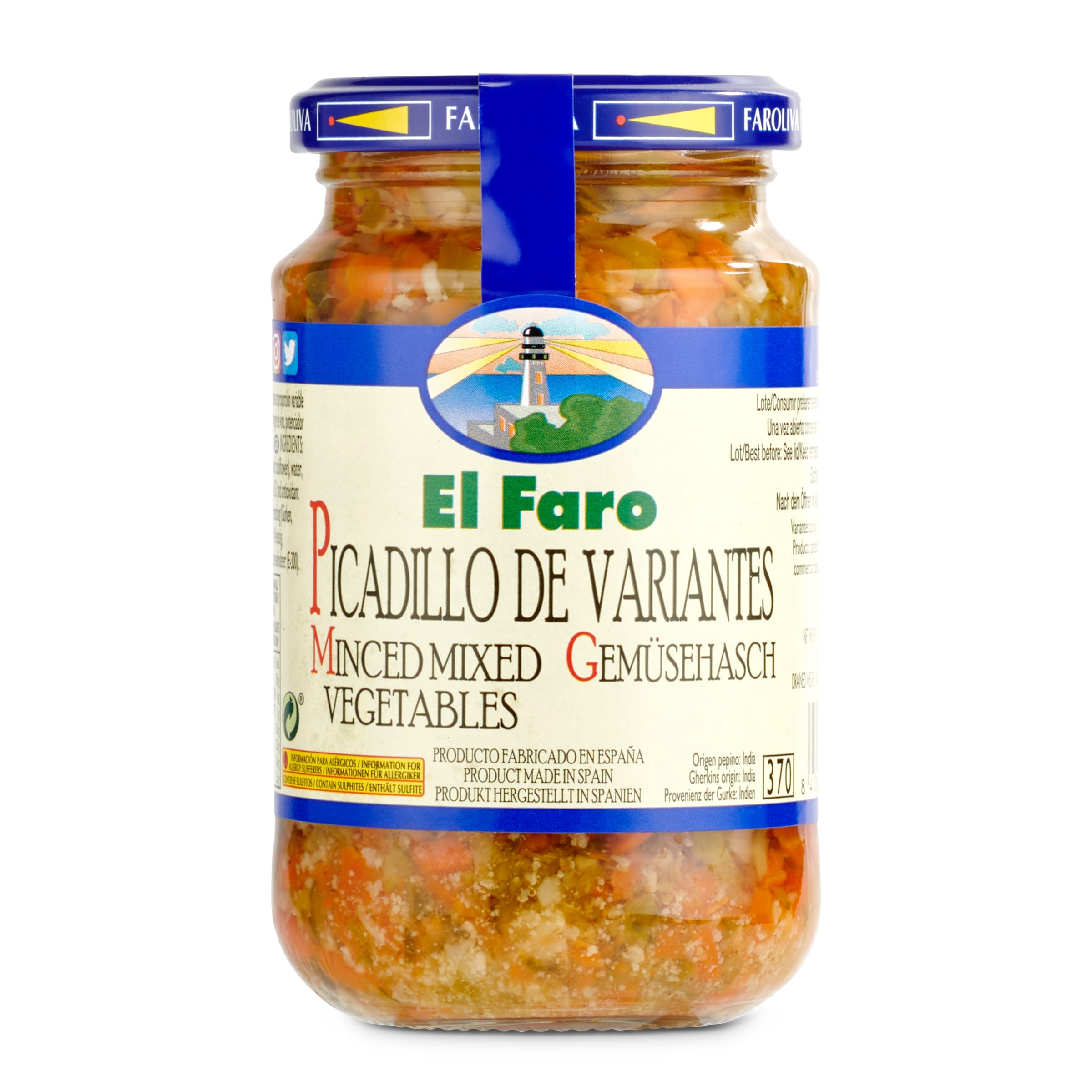 Imagen de Picadillo de variantes en vinagre El faro frasco 200 g