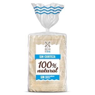 pan de molde blanco sin corteza 450 g