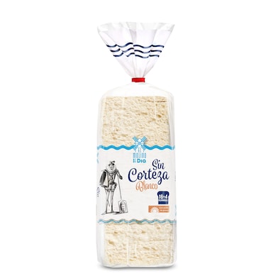 Pan de molde blanco sin corteza EL MOLINO DE DIA  BOLSA 450 GR-0