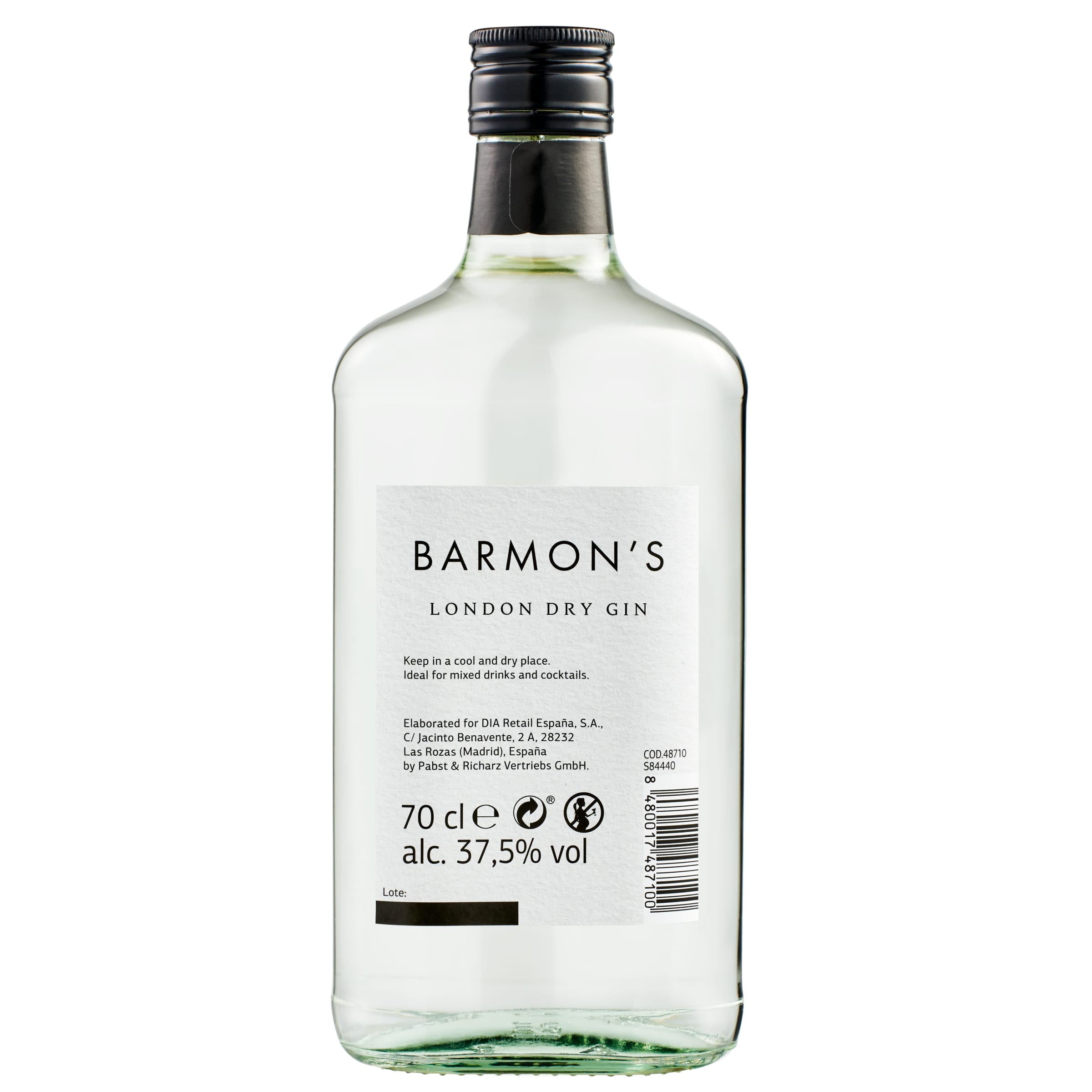 Ginebra Barmon's 70 cl