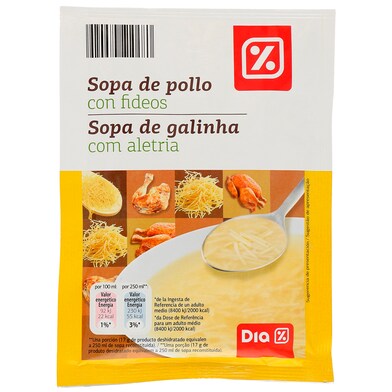 Sopa de pollo con fideos Dia sobre 68 g-0