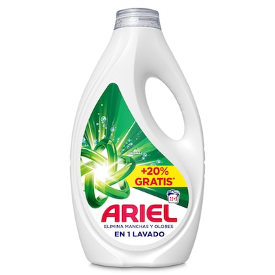 Detergente líquido Ariel botella 25 + 5 L-0 Detergente líquido Ariel botella 25 + 5 L-0