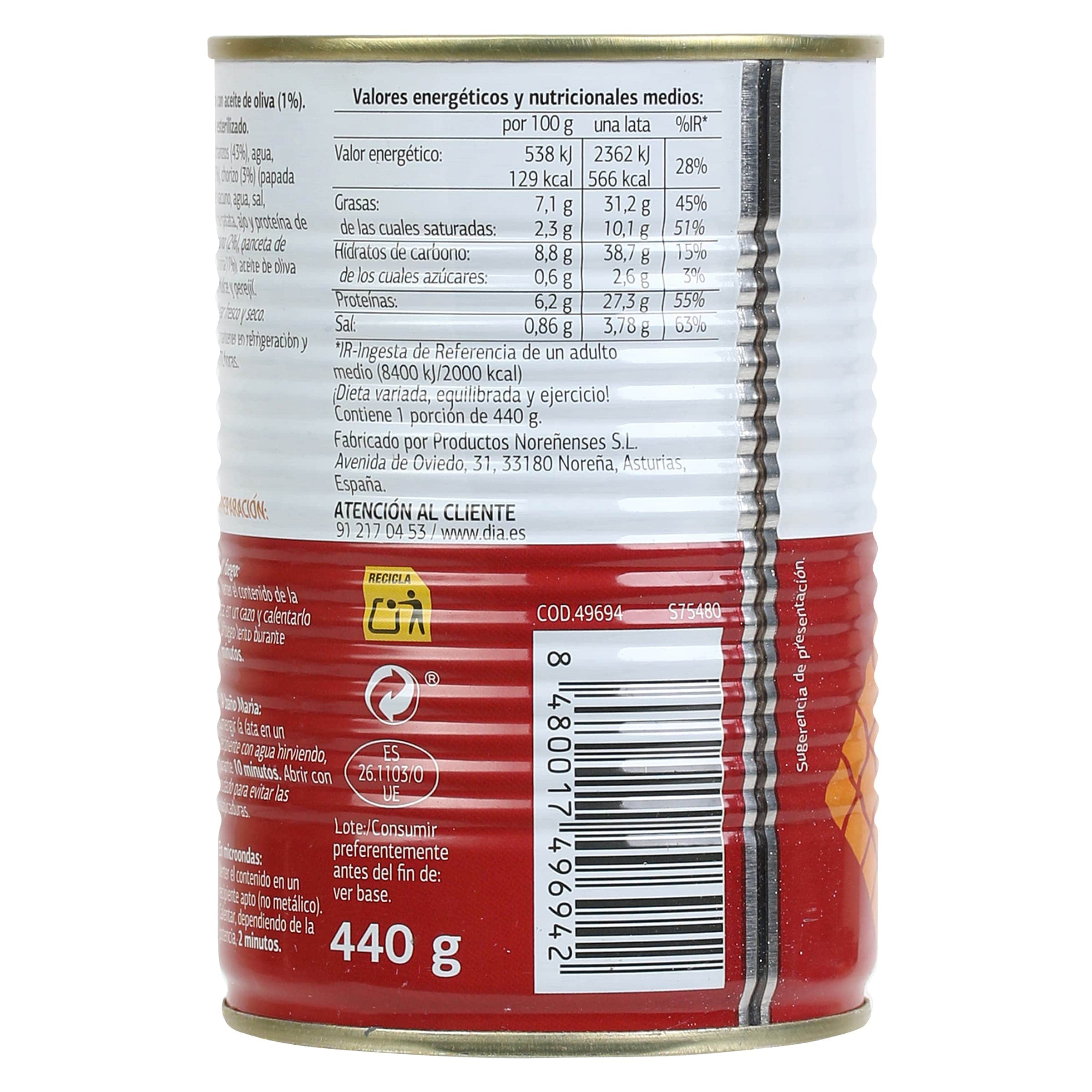 Cocido madrileño Dia Al Punto 440 g