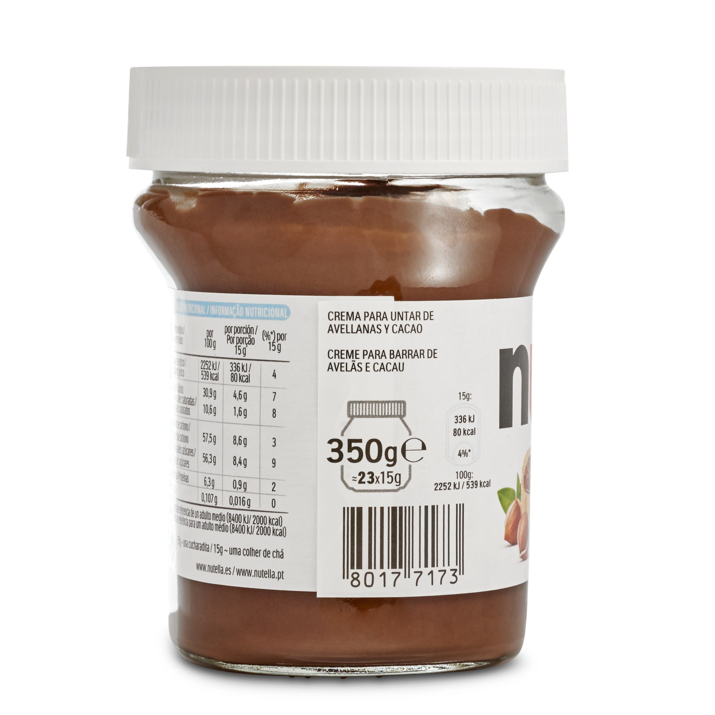 Crema de cacao con avellanas Nutella 350 g