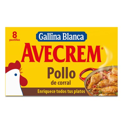 Pastillas de caldo de pollo GALLINA BLANCA AVECREM  CAJA 8 UD-1