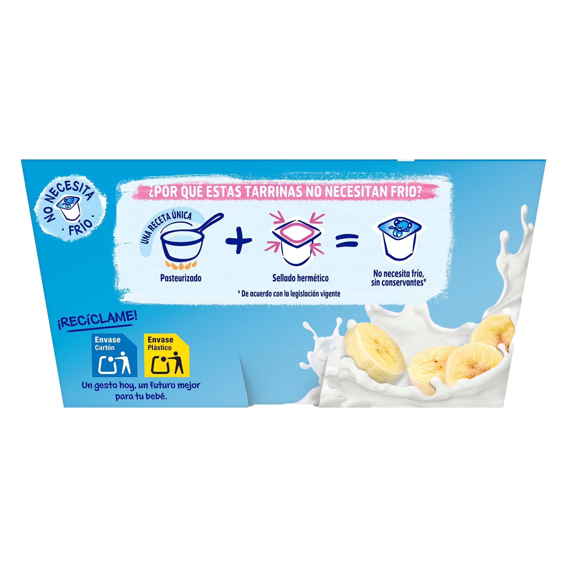 Postre lácteo de plátano Nestlé Yogolino 4 x 100 g