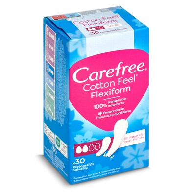 Protegeslips flexiform Carefree caja 30 unidades-0