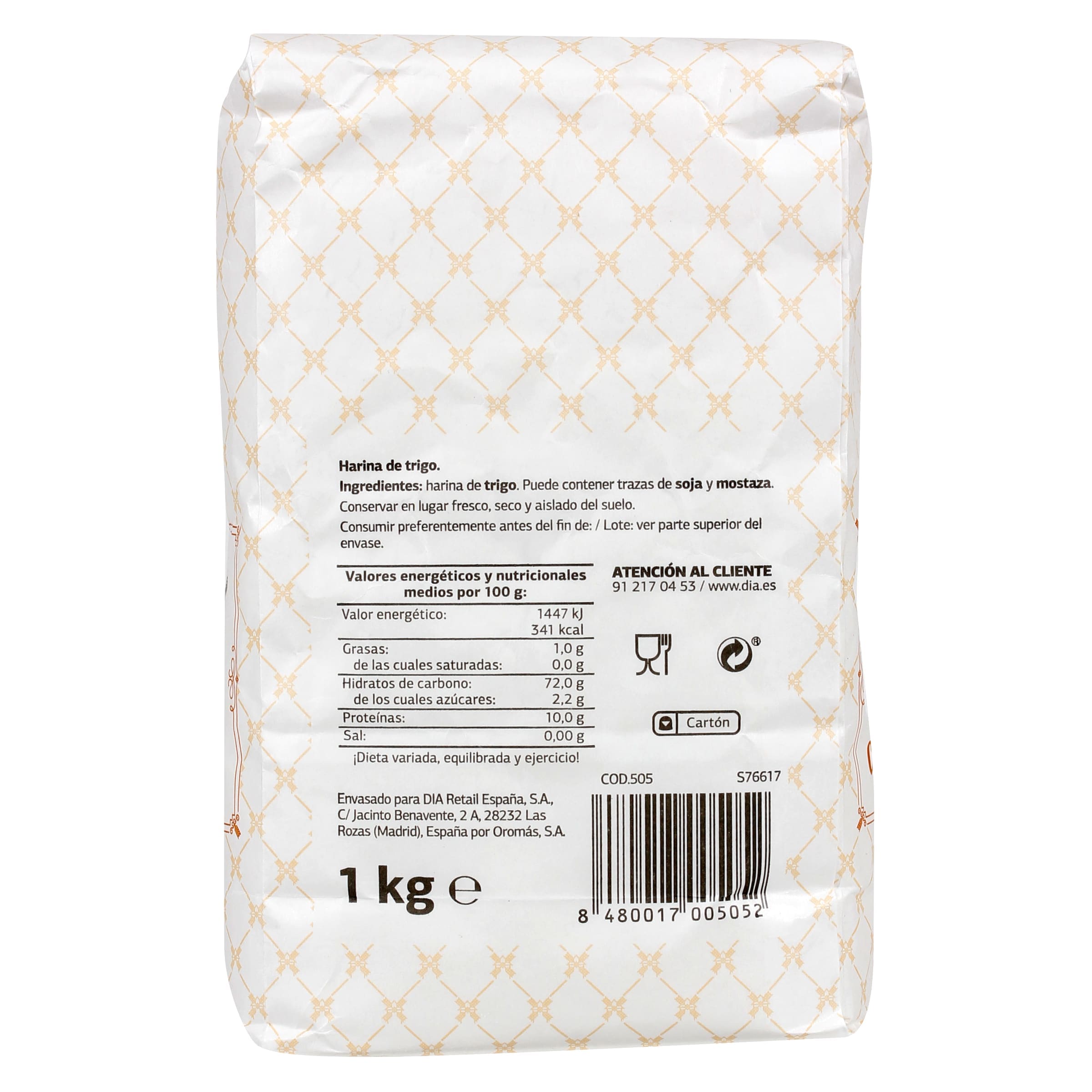 Harina de trigo El Molino de Dia 1 Kg