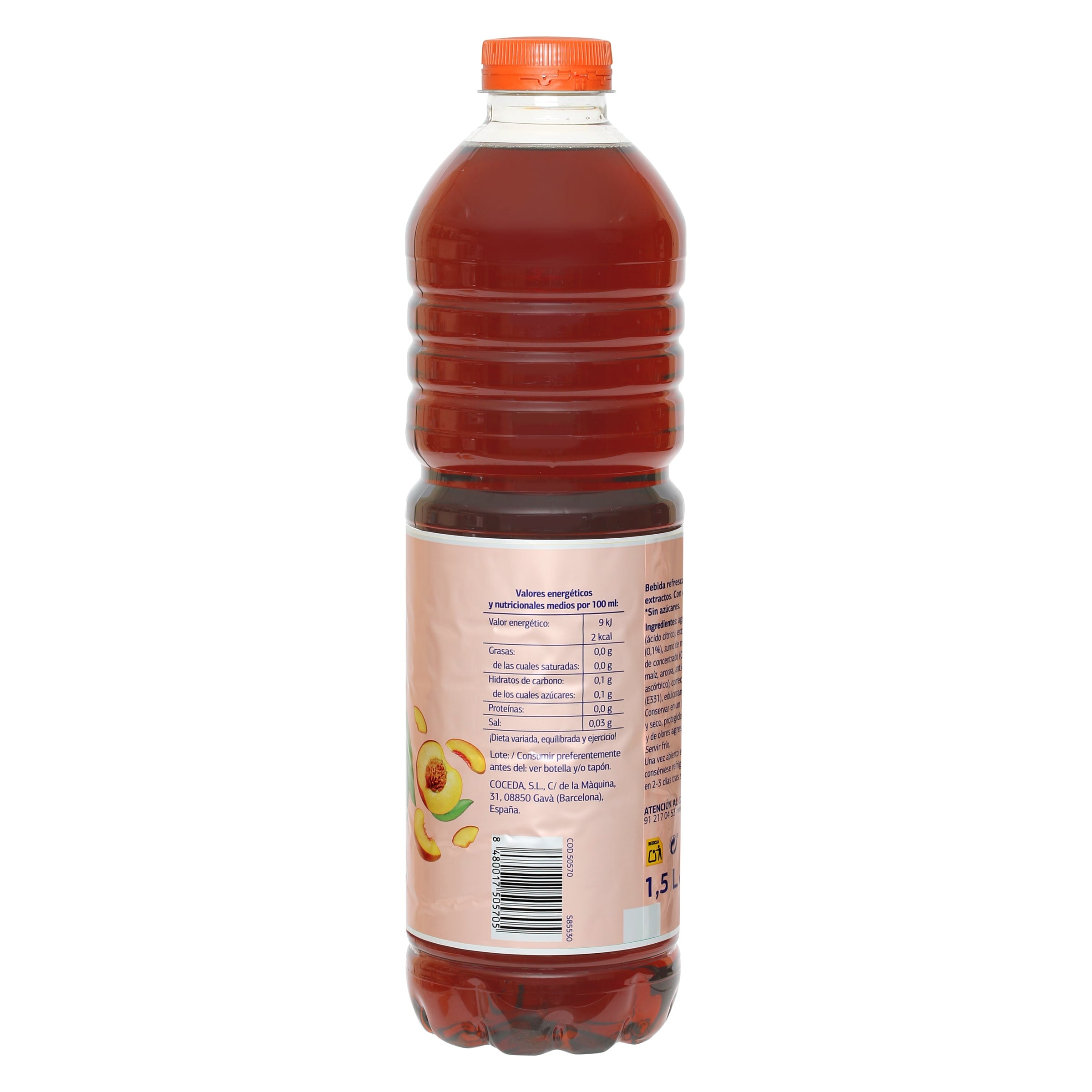 Refresco de té al melocotón zero Dia Upss 1.5 L
