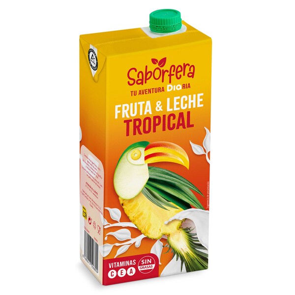 Bebida Frutas con Leche Tropical Dia Zumosfera 1 Lt.