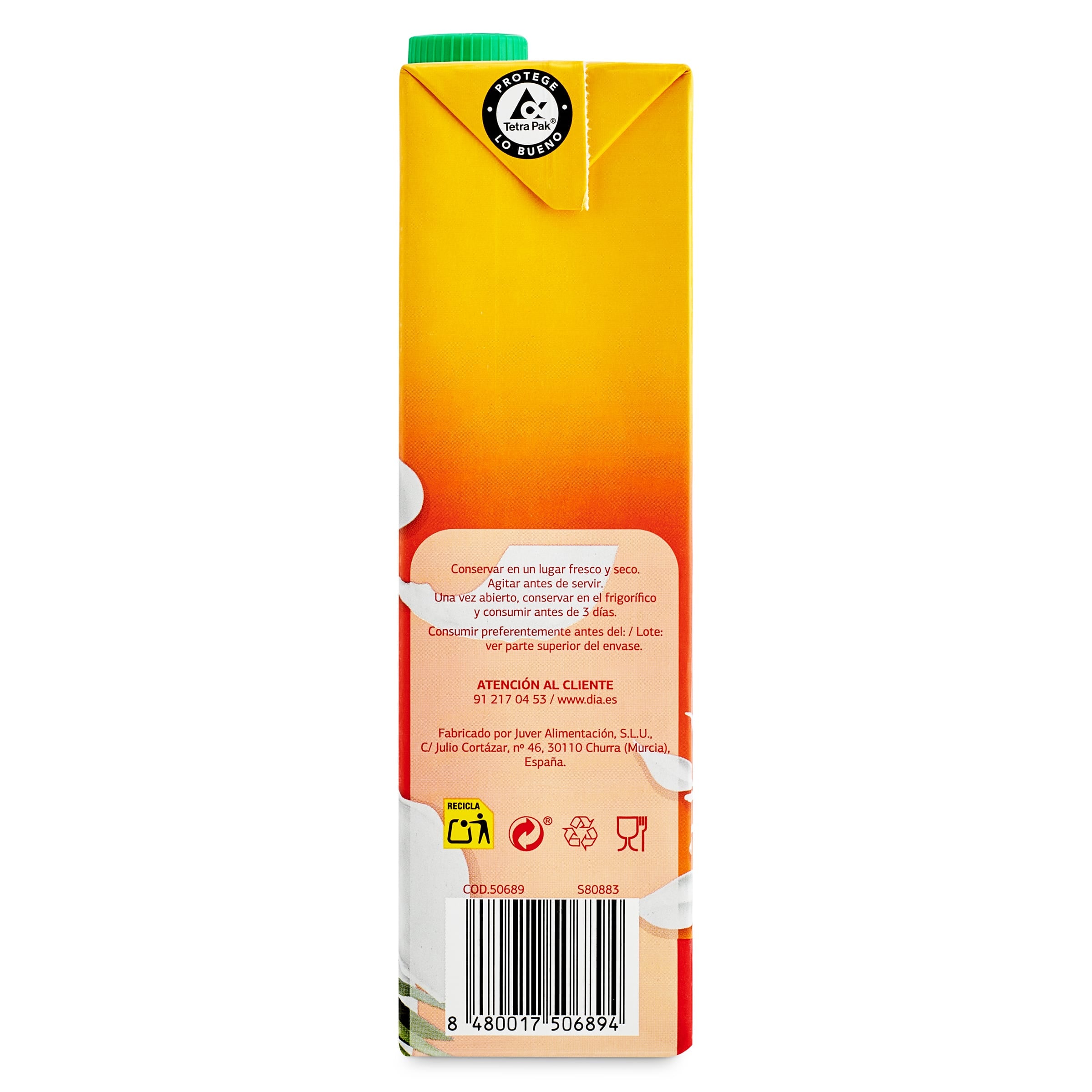Bebida de fruta y leche tropical Dia Saborfera 1 L