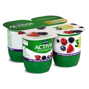 Bífidus con frutos del bosque Activia pack 4 x 120 g