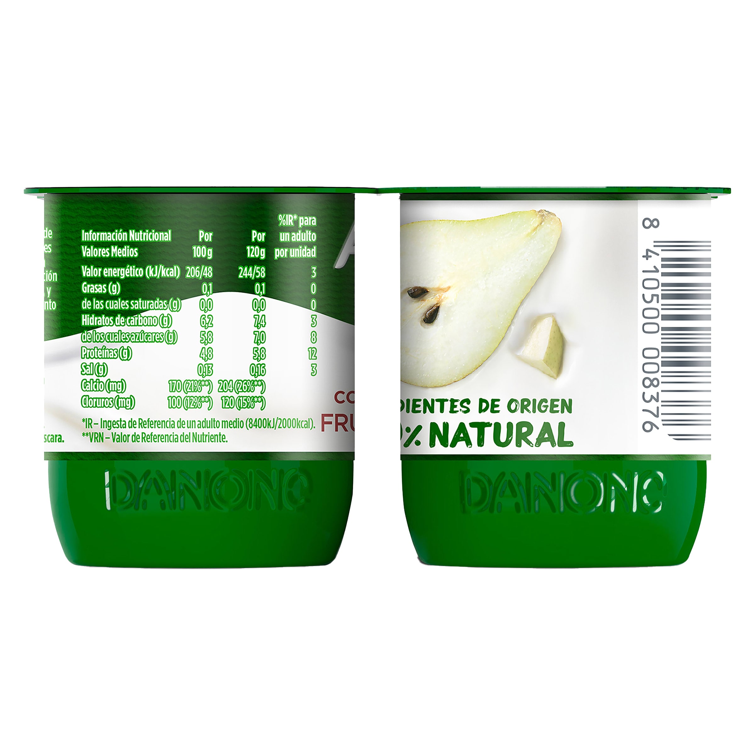 Bífidus con pera Activia pack 4 x 120 g