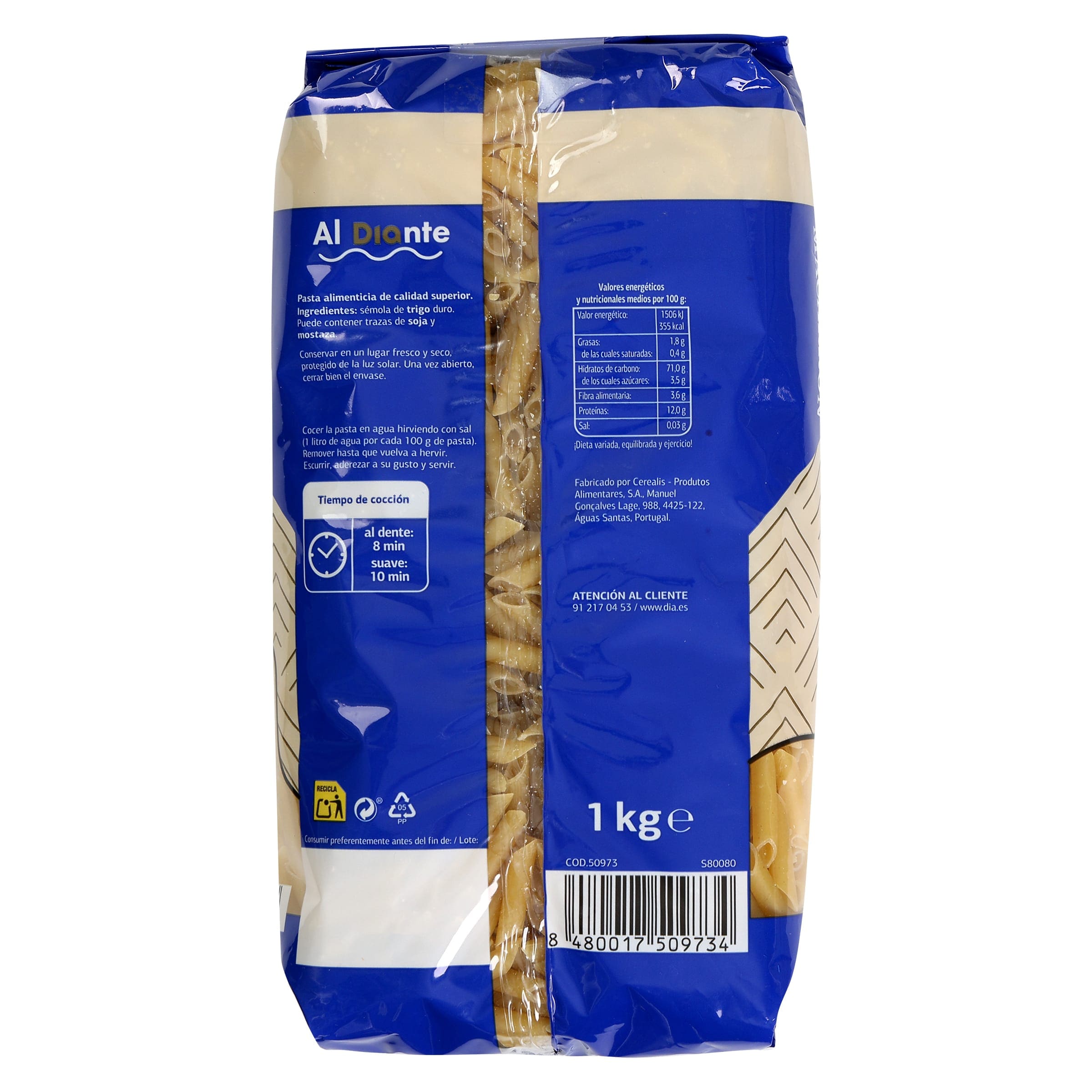 Macarrones Dia Al Diante 1 Kg