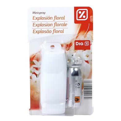 Ambientador mini spray aroma explosión floral aparato + recambio Dia  estuche 1 unidad-0