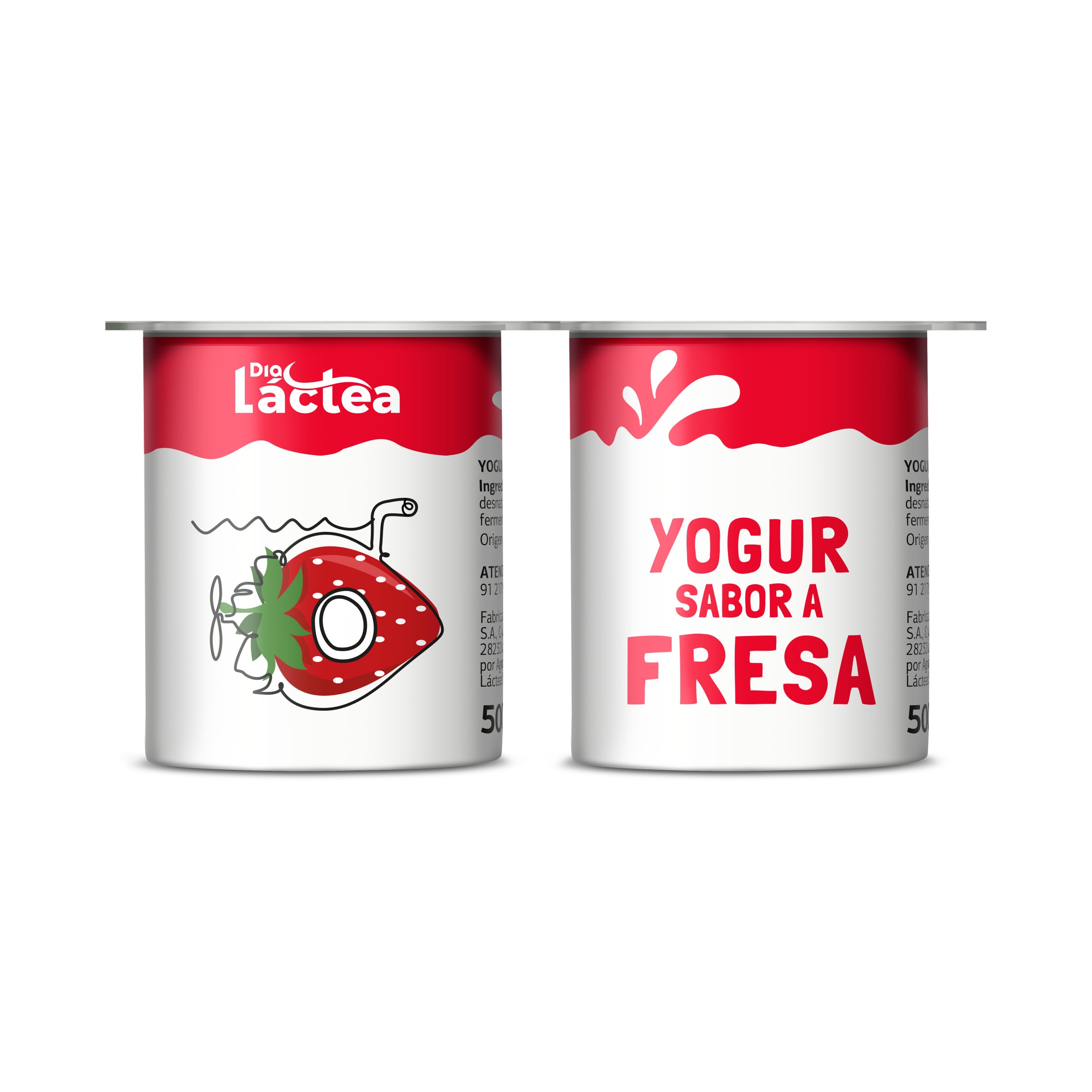 Yogur sabor fresa Dia Láctea 4 x 125 g